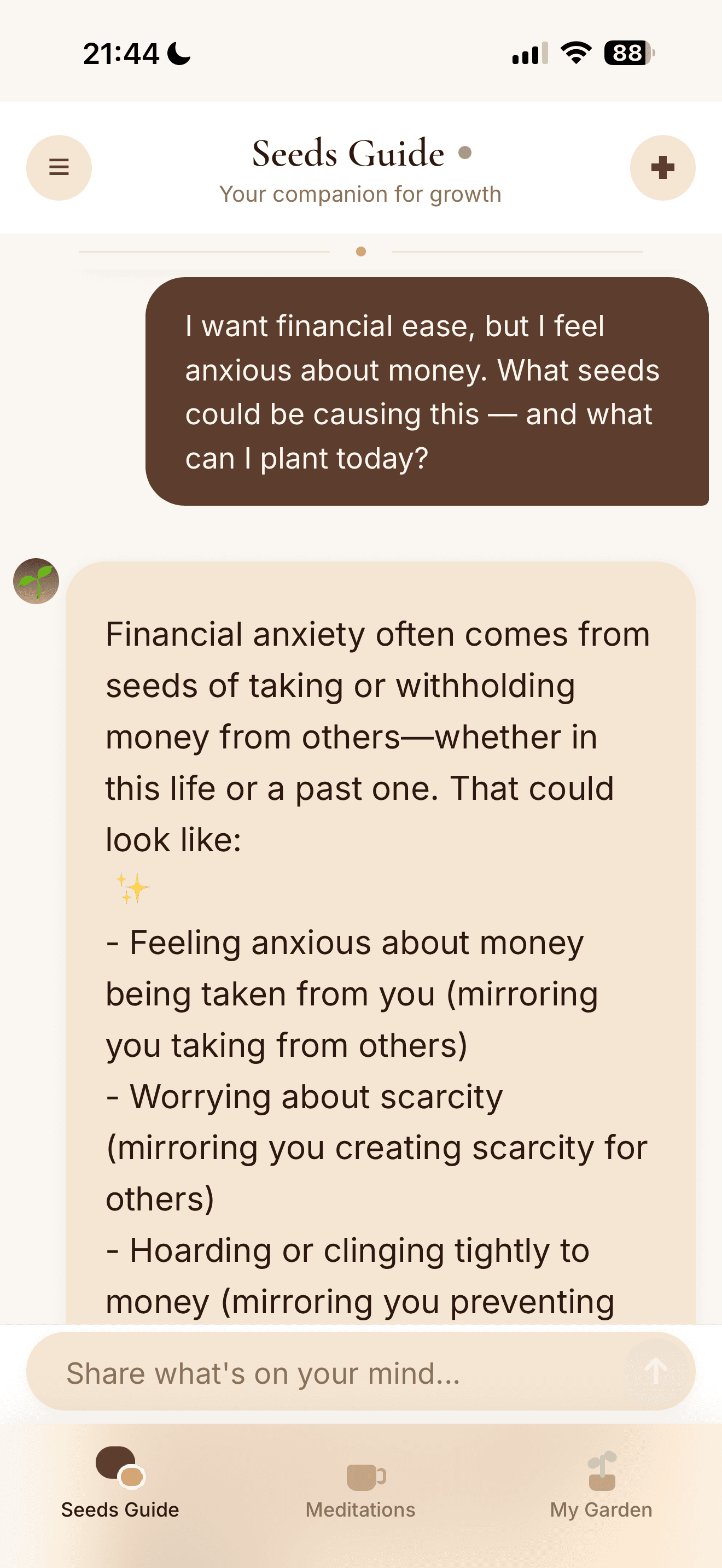 SeedMind: ask your Seeds Guide on iPhone